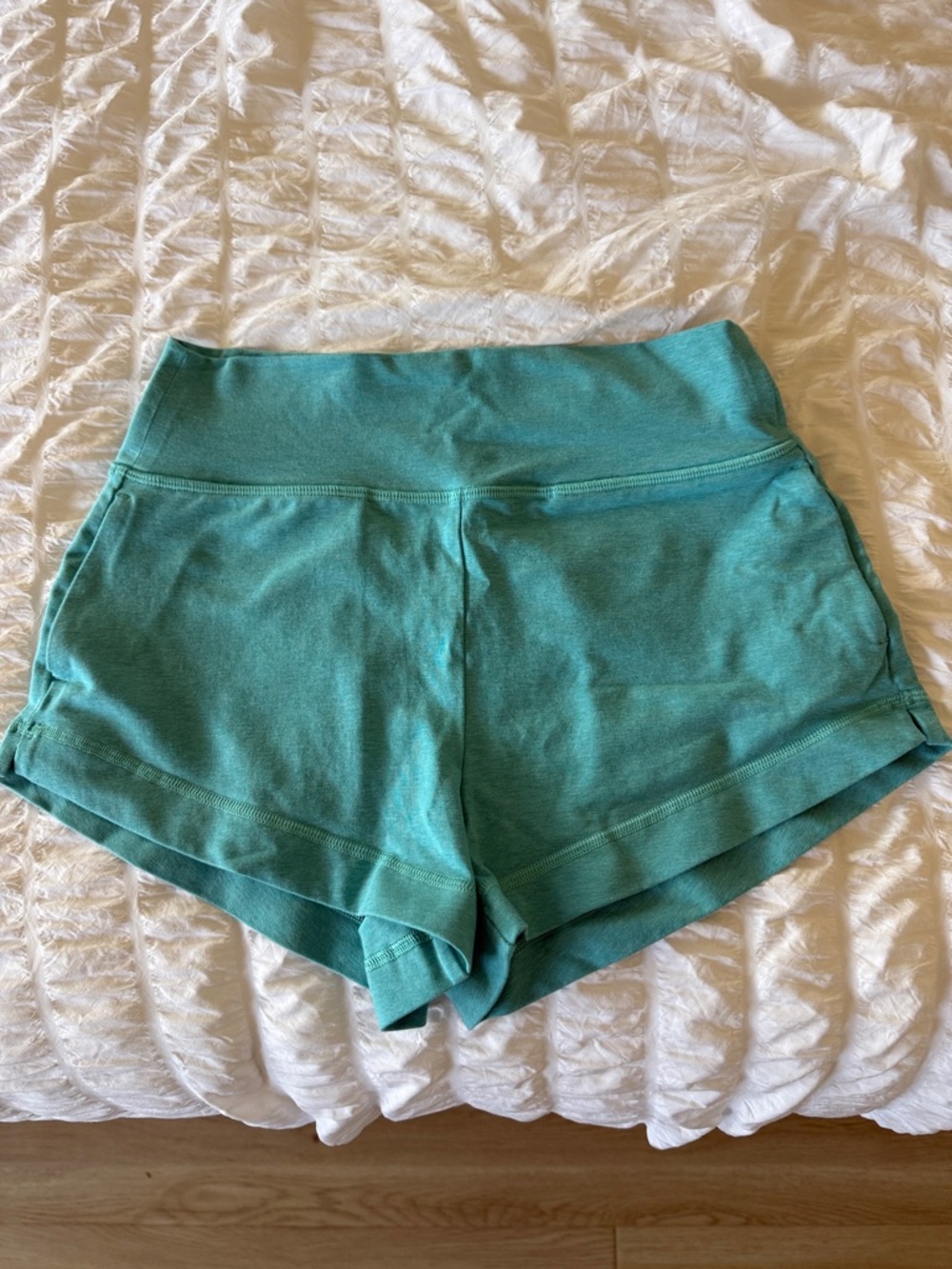 Athleta Teal High-Rise Athletic Shorts